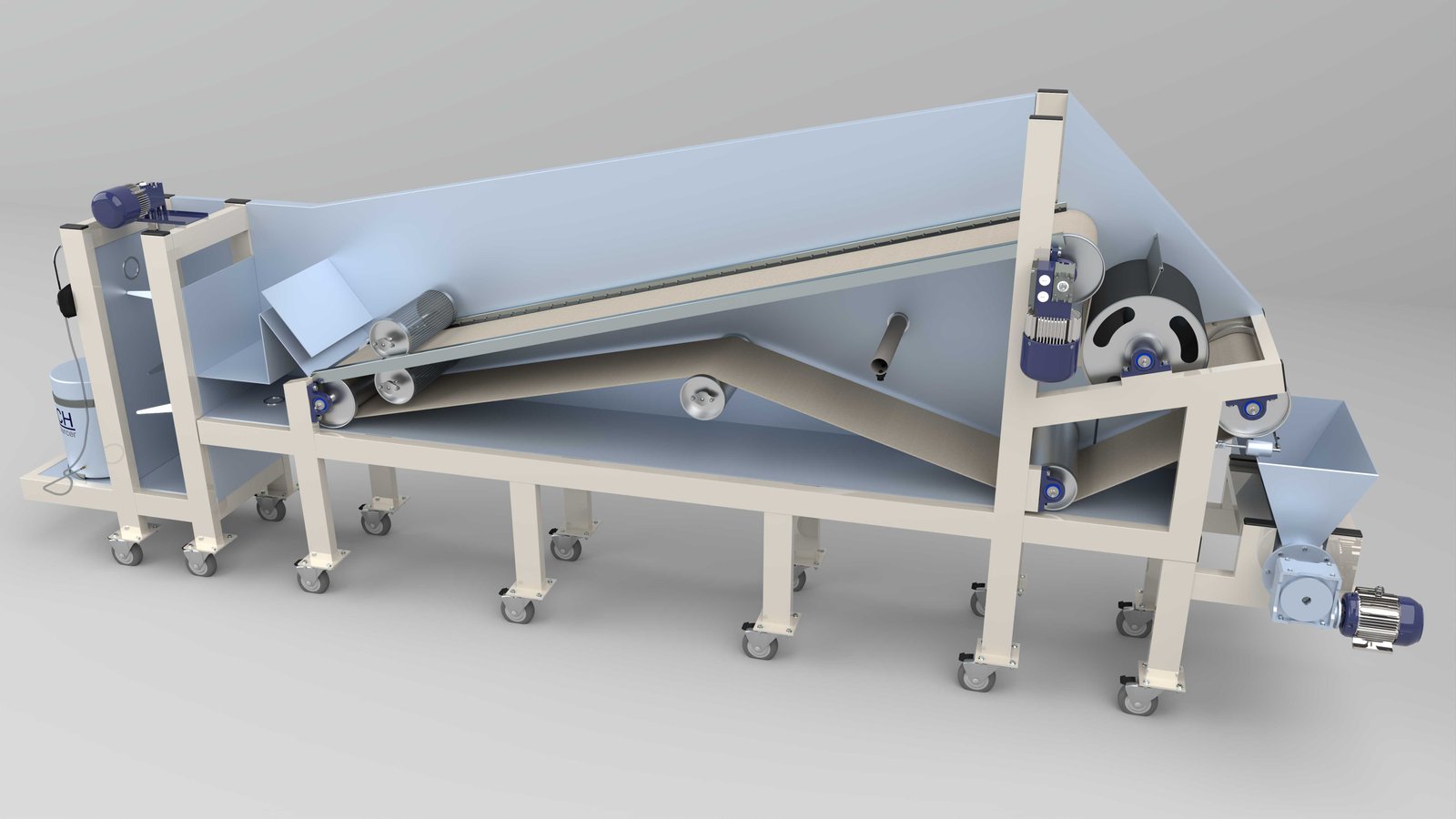 persona realizando pruebas en planta complementaria de tratamiento de aguas residuales - ver detalles de la planta